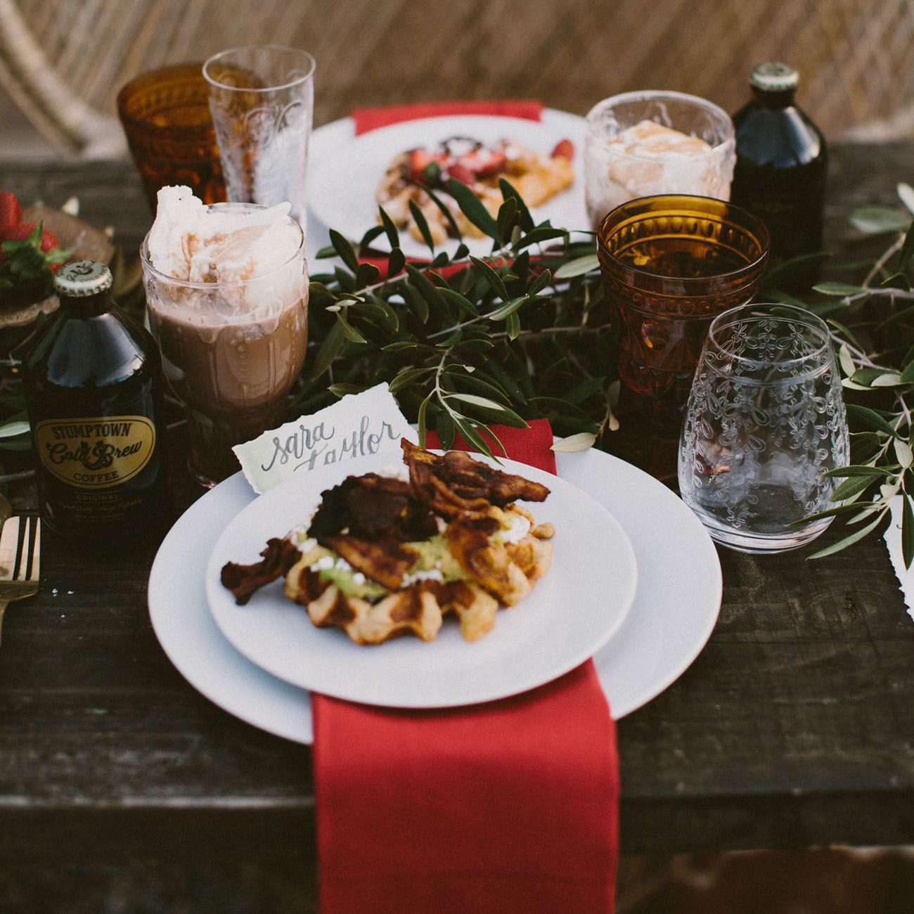 婚宴上的比利时华夫饼